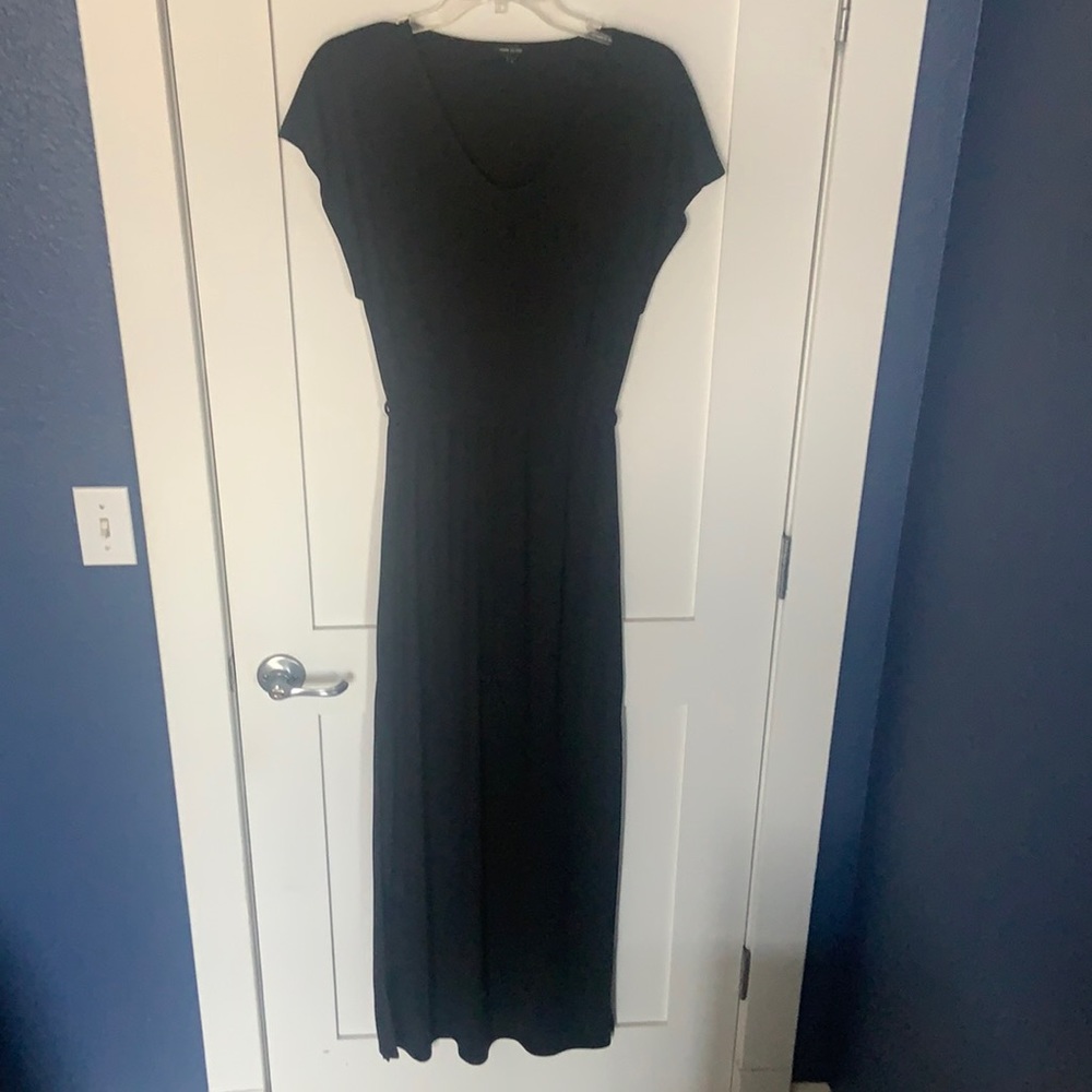 River Island Maxi Dress with side slits BLACK